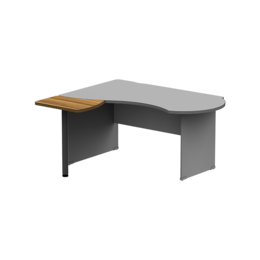 Элемент приставной для столов 140 / 160 см, левый. Серия офисной мебели Berlin (Берлин).